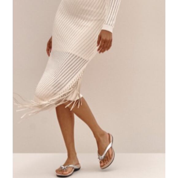 VIONIC Bella Toe Post Flip Flop Sandals with Bow Black Lizard Reptile Women's 7‎ - Picture 14 of 15